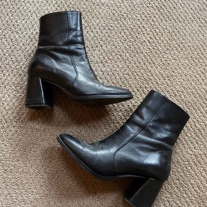 Black Heeled Ankle Boots